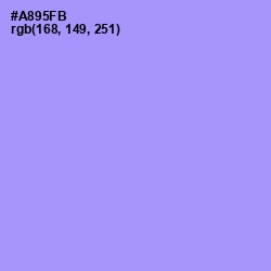 #A895FB - Dull Lavender Color Image