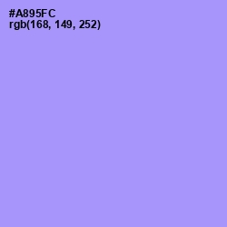 #A895FC - Dull Lavender Color Image