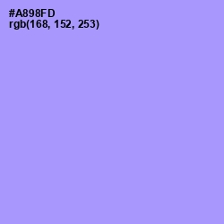 #A898FD - Dull Lavender Color Image