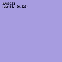 #A89CE1 - Dull Lavender Color Image