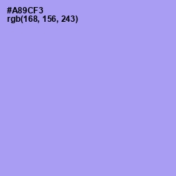 #A89CF3 - Dull Lavender Color Image