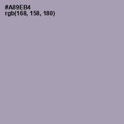 #A89EB4 - Amethyst Smoke Color Image