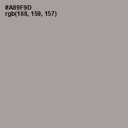 #A89F9D - Dusty Gray Color Image