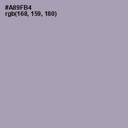 #A89FB4 - Amethyst Smoke Color Image