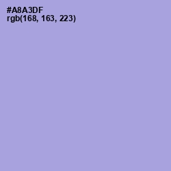 #A8A3DF - Cold Purple Color Image