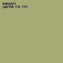 #A8AA75 - Green Smoke Color Image