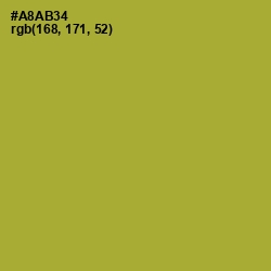 #A8AB34 - Lemon Ginger Color Image