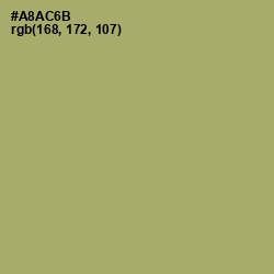 #A8AC6B - Green Smoke Color Image