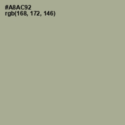 #A8AC92 - Gray Olive Color Image