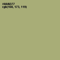 #A8AD77 - Green Smoke Color Image