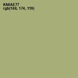#A8AE77 - Green Smoke Color Image