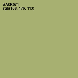 #A8B071 - Green Smoke Color Image