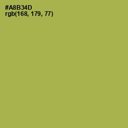 #A8B34D - Olive Green Color Image