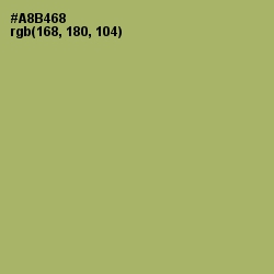 #A8B468 - Green Smoke Color Image