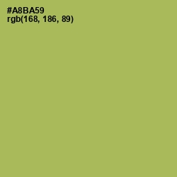#A8BA59 - Olive Green Color Image