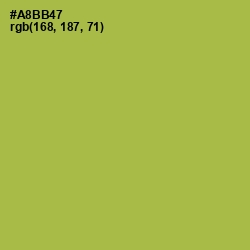 #A8BB47 - Olive Green Color Image