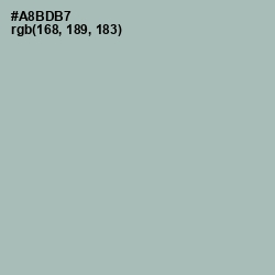 #A8BDB7 - Tower Gray Color Image