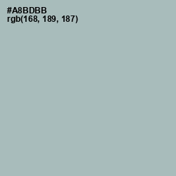 #A8BDBB - Tower Gray Color Image