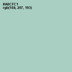 #A8CFC1 - Opal Color Image