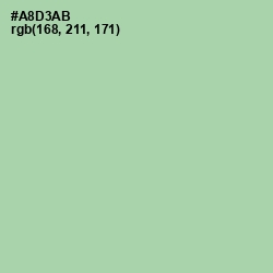 #A8D3AB - Moss Green Color Image