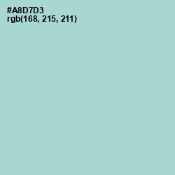 #A8D7D3 - Aqua Island Color Image
