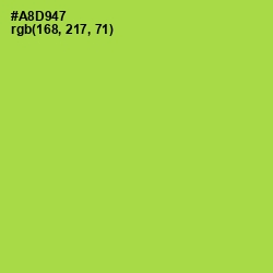 #A8D947 - Conifer Color Image