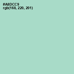 #A8DCC9 - Aqua Island Color Image