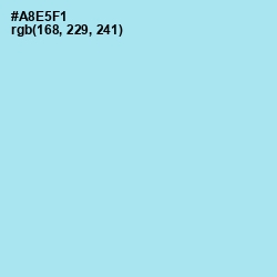#A8E5F1 - Blizzard Blue Color Image