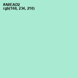 #A8EAD2 - Water Leaf Color Image