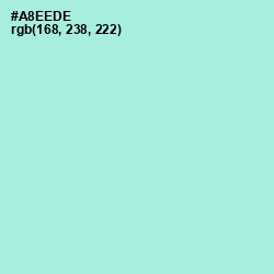 #A8EEDE - Water Leaf Color Image