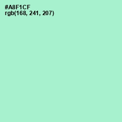 #A8F1CF - Magic Mint Color Image