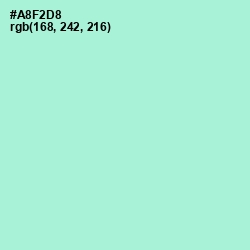 #A8F2D8 - Magic Mint Color Image