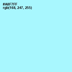 #A8F7FF - Charlotte Color Image