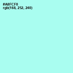 #A8FCF0 - Ice Cold Color Image