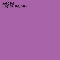 #A964A9 - Wisteria Color Image