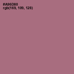 #A96D80 - Turkish Rose Color Image