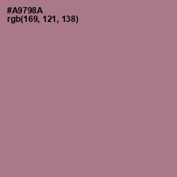 #A9798A - Turkish Rose Color Image