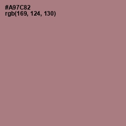 #A97C82 - Turkish Rose Color Image