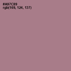 #A97C89 - Turkish Rose Color Image