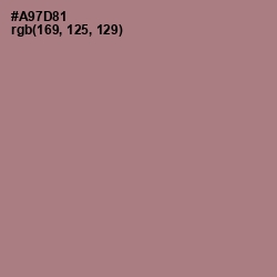 #A97D81 - Turkish Rose Color Image