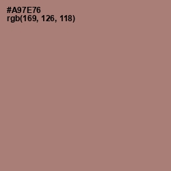 #A97E76 - Coral Tree Color Image