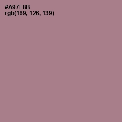 #A97E8B - Turkish Rose Color Image