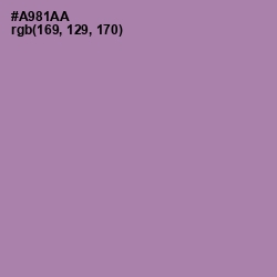 #A981AA - Amethyst Smoke Color Image
