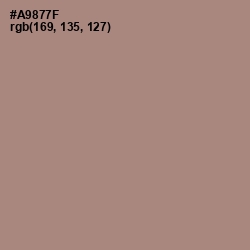 #A9877F - Pharlap Color Image
