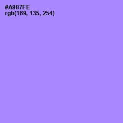 #A987FE - Dull Lavender Color Image