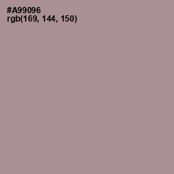 #A99096 - Dusty Gray Color Image