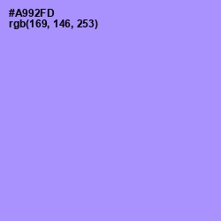 #A992FD - Dull Lavender Color Image