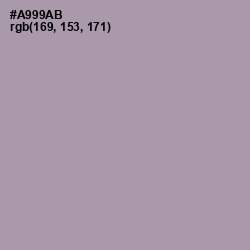 #A999AB - Amethyst Smoke Color Image