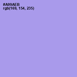 #A99AEB - Dull Lavender Color Image