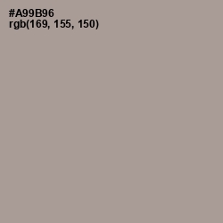 #A99B96 - Dusty Gray Color Image
